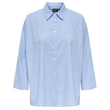 ONLY ONLY dame skjorte ONLAUGUSTA Pant Cloud Dancer BLUE STRIPES