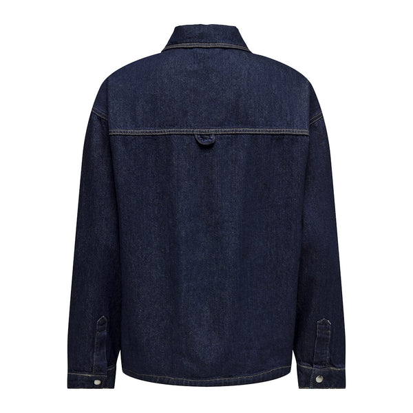 ONLY ONLY dame skjorte ONLEMMIE Shirt Dark Blue Denim