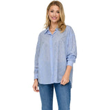 ONLY ONLY dame skjorte ONLJULIE Shirt Bright White MEDIUM BLUE