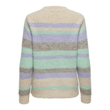 ONLY ONLY dame strik ONLMAGGIE Knit Birch Picante/Aqua Sky/Pastel Lilac