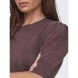 ONLY ONLY dame strik ONLRICA Knit Rose Brown Melange