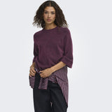 ONLY ONLY dame strik ONLSIMONI Knit Mauve Wine MELANGE