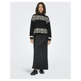 ONLY ONLY dame strik ONLVICTORIA Knit Black PUMICE STONE JACQUARD