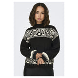 ONLY ONLY dame strik ONLVICTORIA Knit Black PUMICE STONE JACQUARD