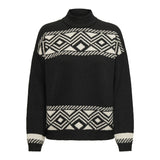 ONLY ONLY dame strik ONLVICTORIA Knit Black PUMICE STONE JACQUARD