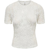 ONLY ONLY dame t-shirt ONLALBA T-shirt Cloud Dancer