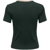 ONLY ONLY dame t-shirt ONLBINA T-shirt Scarab Biscotfi contrast