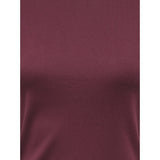 ONLY ONLY dame t-shirt ONLBINA T-shirt Windsor Wine Biscotfi contrast