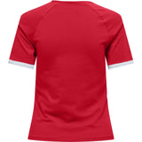 ONLY ONLY dame t-shirt ONLCHOICE T-shirt True Red 95 logo bright white