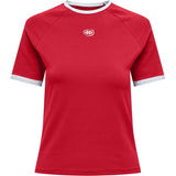 ONLY ONLY dame t-shirt ONLCHOICE T-shirt True Red 95 logo bright white