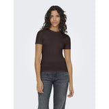 ONLY ONLY dame t-shirt ONLJUNE T-shirt Black Coffee