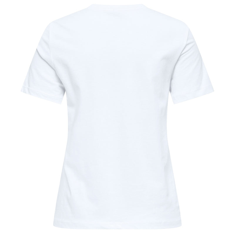 ONLY ONLY dame t-shirt ONLKETTY T-shirt Bright White HEART