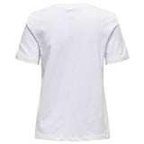 ONLY ONLY dame t-shirt ONLKETTY T-shirt Bright White Lemon