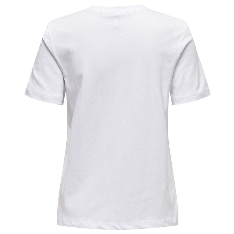ONLY ONLY dame t-shirt ONLKETTY T-shirt Bright White Lemon