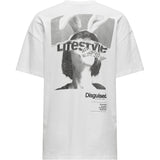 ONLY ONLY dame t-shirt ONLPERNILLE T-shirt Bright White Disguised