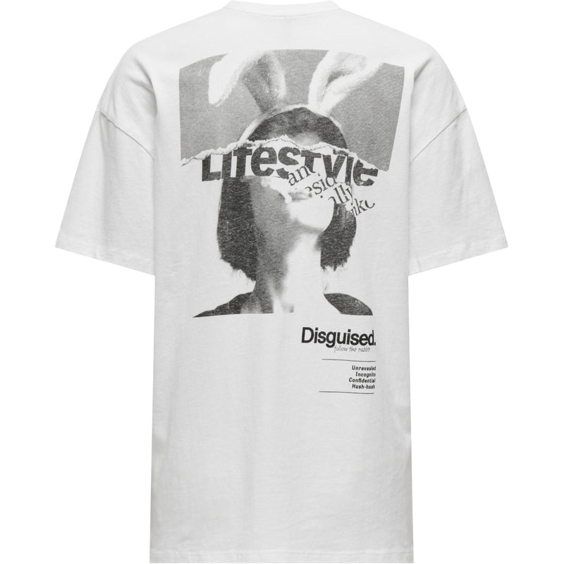 ONLY ONLY dame t-shirt ONLPERNILLE T-shirt Bright White Disguised