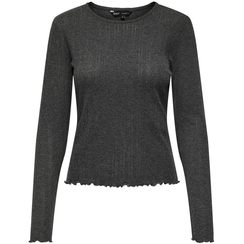 ONLY ONLY dame top ONLCARLOTTA Top Dark grey melange