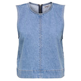 ONLY ONLY dame top ONLDORSI Top Light Blue Denim