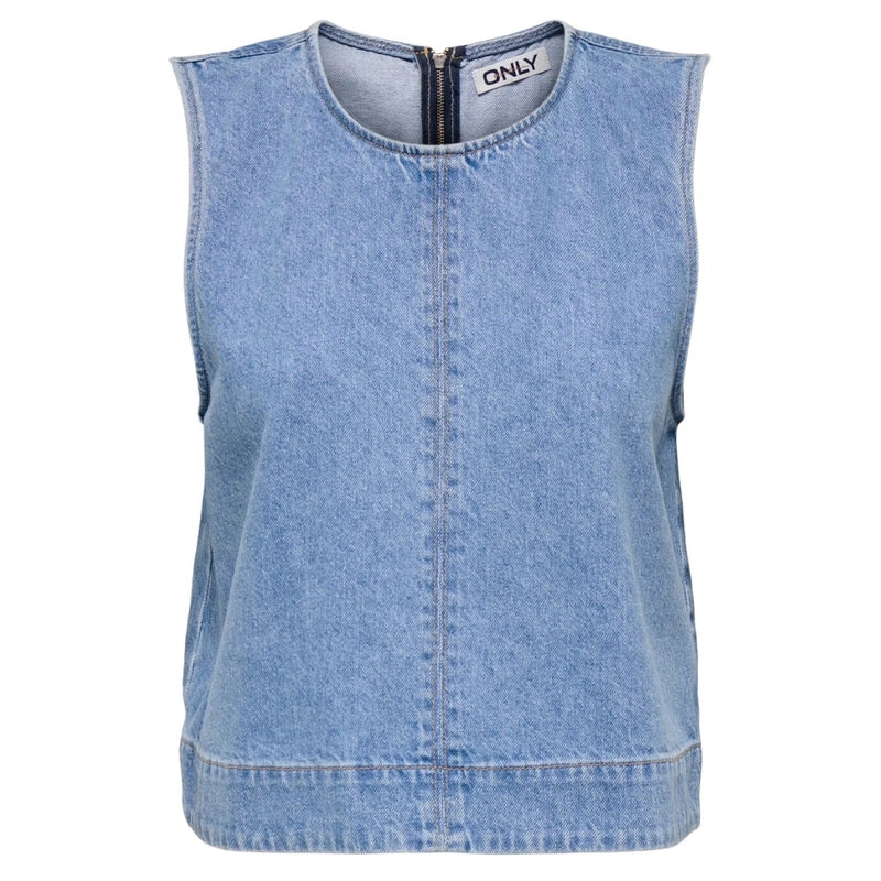 ONLY ONLY dame top ONLDORSI Top Light Blue Denim