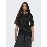ONLY ONLY dame top ONLINDONA T-shirt Black