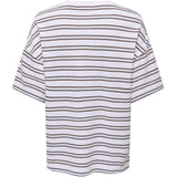 ONLY ONLY dame top ONLLISA Top Cloud Dancer BLUE / BROWN