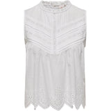 ONLY ONLY dame top ONLLOU Restudsalg Bright White