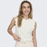 ONLY ONLY dame top ONLLUNA Knit Cloud Dancer