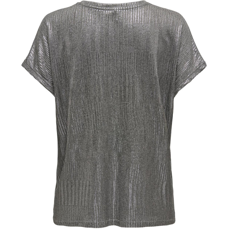 ONLY ONLY dame top ONLMIRANDA Top Dark Grey Melange Gun metallic