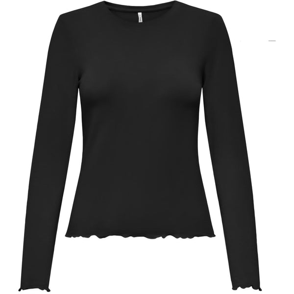 ONLY Onely dame langærmet top ONLVIRRO Top Black
