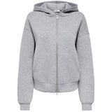 ONLY Only dame hoodie ONLNAOMI Sweatshirt Light Grey Melange