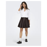 ONLY Only dame nederdel ONLLUNA Skirt Black Coffee