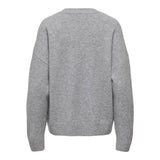 ONLY Only dame strik ONLRENE Knit Medium grey melange