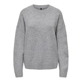 ONLY Only dame strik ONLRENE Knit Medium grey melange