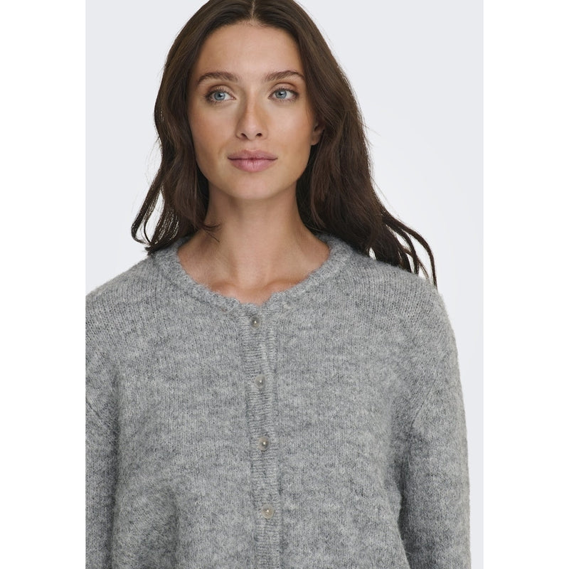 ONLY Only dame strik cardigan ONLMAGGIE Knit Light Grey Melange