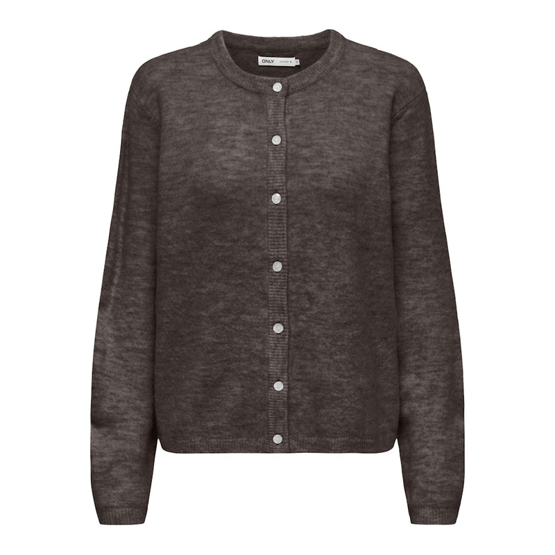 ONLY Only dame strik cardigan ONLSIMONI Knit Coffee Bean