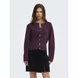 ONLY Only dame strik cardigan ONLSIMONI Knit Mauve Wine MELANGE