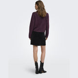 ONLY Only dame strik cardigan ONLSIMONI Knit Mauve Wine MELANGE