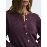 ONLY Only dame strik cardigan ONLSIMONI Knit Mauve Wine MELANGE