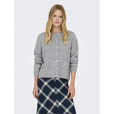ONLY Only dame strik cardigan ONLSIMONI Knit Medium grey melange