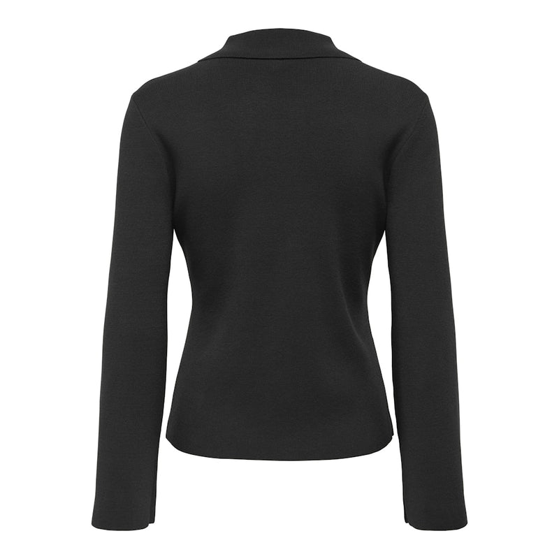 ONLY Only dame strik polo cardigan ONLANDREA Knit Black