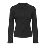 ONLY Only dame strik polo cardigan ONLANDREA Knit Black