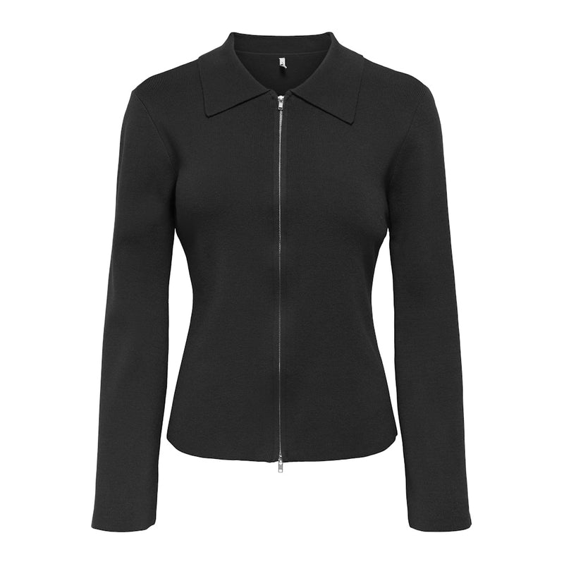 ONLY Only dame strik polo cardigan ONLANDREA Knit Black
