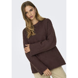 ONLY Only dame strik trøje ONLMAGGIE Knit Seal Brown