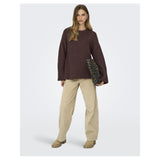 ONLY Only dame strik trøje ONLMAGGIE Knit Seal Brown