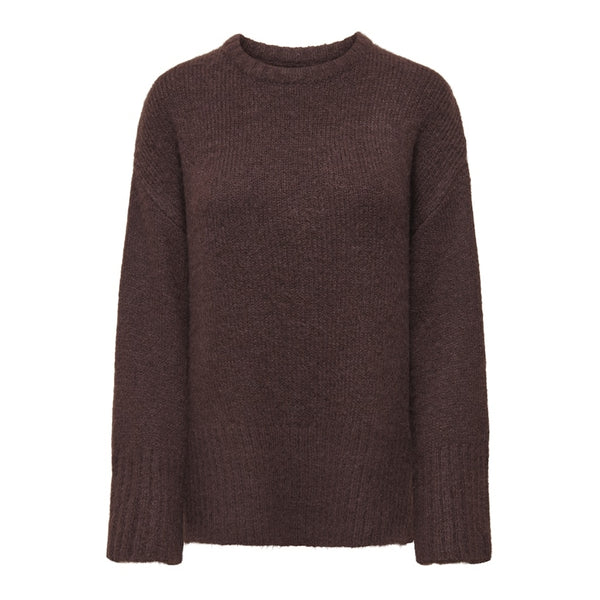 ONLY Only dame strik trøje ONLMAGGIE Knit Seal Brown