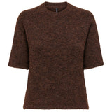 ONLY Only dame striktrøje ONLAZU Knit Seal Brown