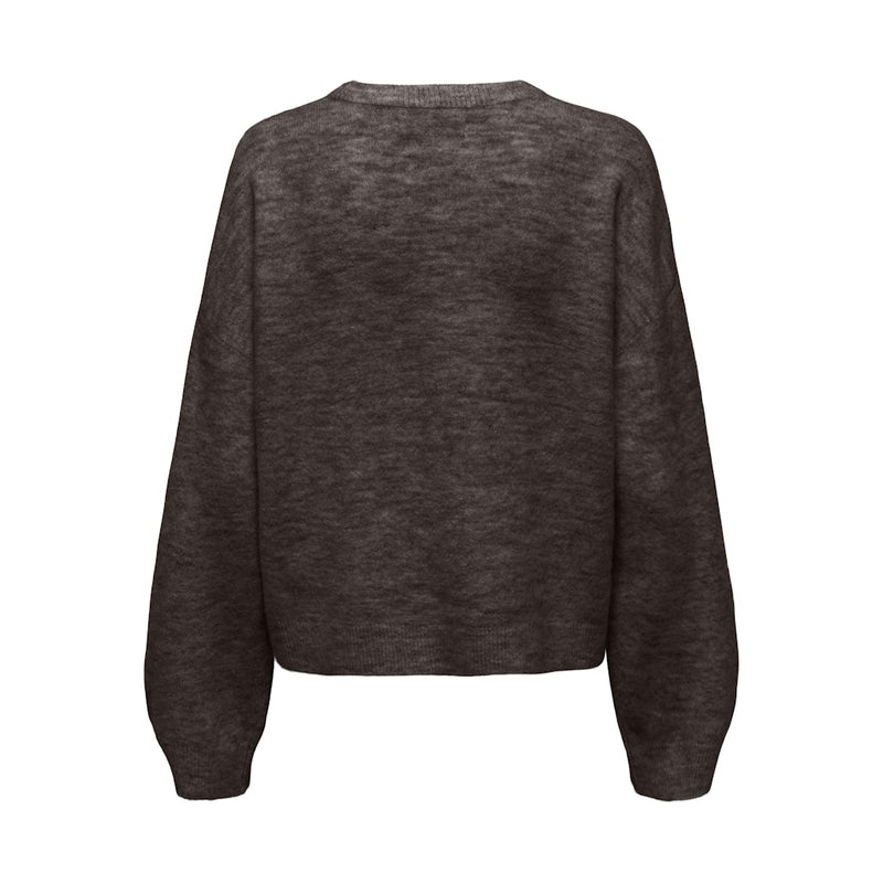 ONLY Only dame striktrøje ONLSIMONI Knit Coffee Bean