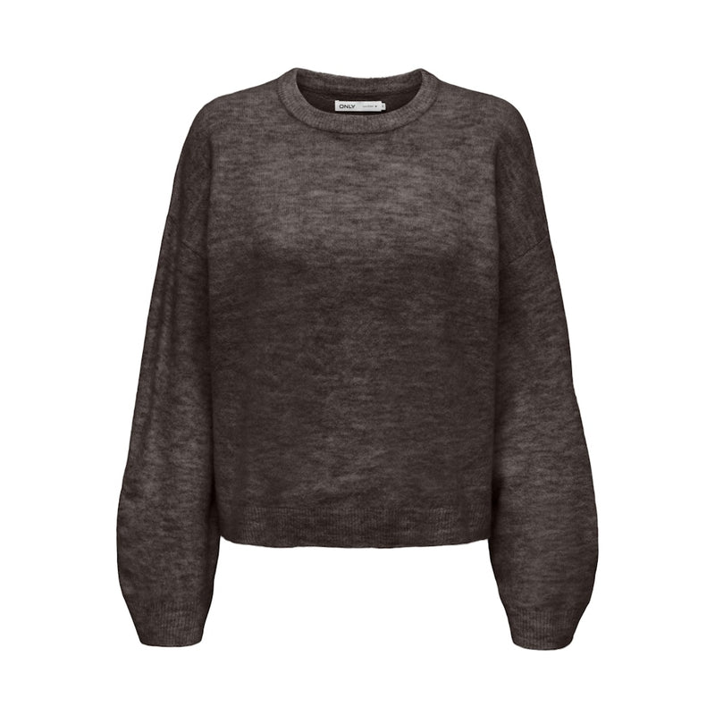ONLY Only dame striktrøje ONLSIMONI Knit Coffee Bean