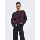 ONLY Only dame striktrøje ONLSIMONI Pullover Mauve Wine MELANGE