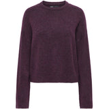 ONLY Only dame striktrøje ONLSIMONI Pullover Mauve Wine MELANGE